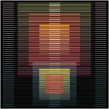 Original Black & White Geometric Printmaking by Marcio Pontes