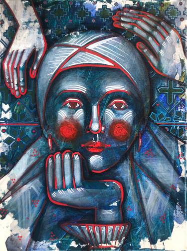 Original Contemporary Portrait Paintings by Yuliia Chaika