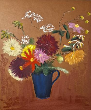 Original Figurative Floral Painting by Galya Mead