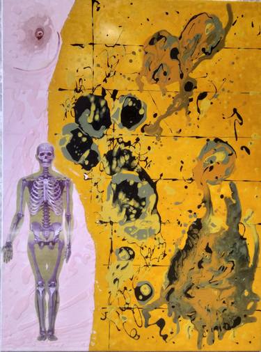Original Abstract Body Painting by Kateryna Volodymyrova-Lykholit