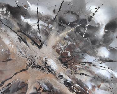 Original Abstract Expressionism Abstract Painting by Jenna Myllykoski