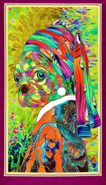 Original Abstract Dogs Paintings by Kostyantin Malginov