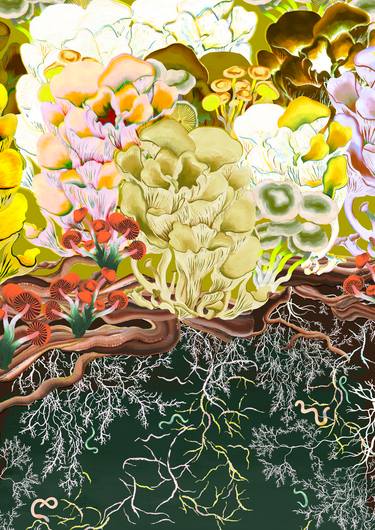 Original Contemporary Botanic Digital by Ailsa Munro