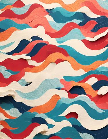 Original Abstract Beach Digital by Mauricio Fraga