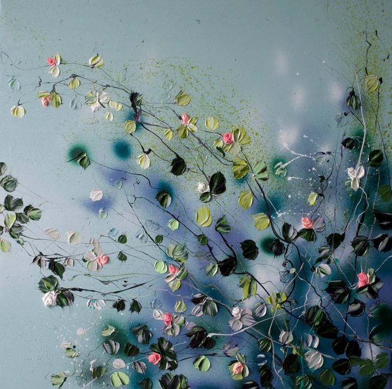 Print of Abstract Expressionism Floral Paintings by Anastassia Skopp