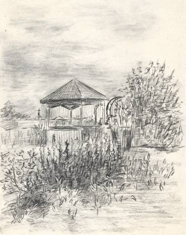 Original Realism Landscape Drawing by Elena Kozlova