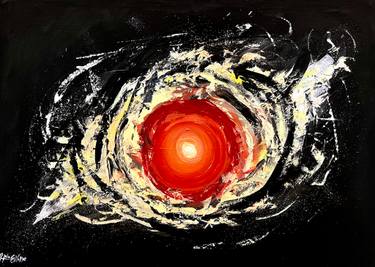 Original Abstract Outer Space Paintings by Hala Elnaggar
