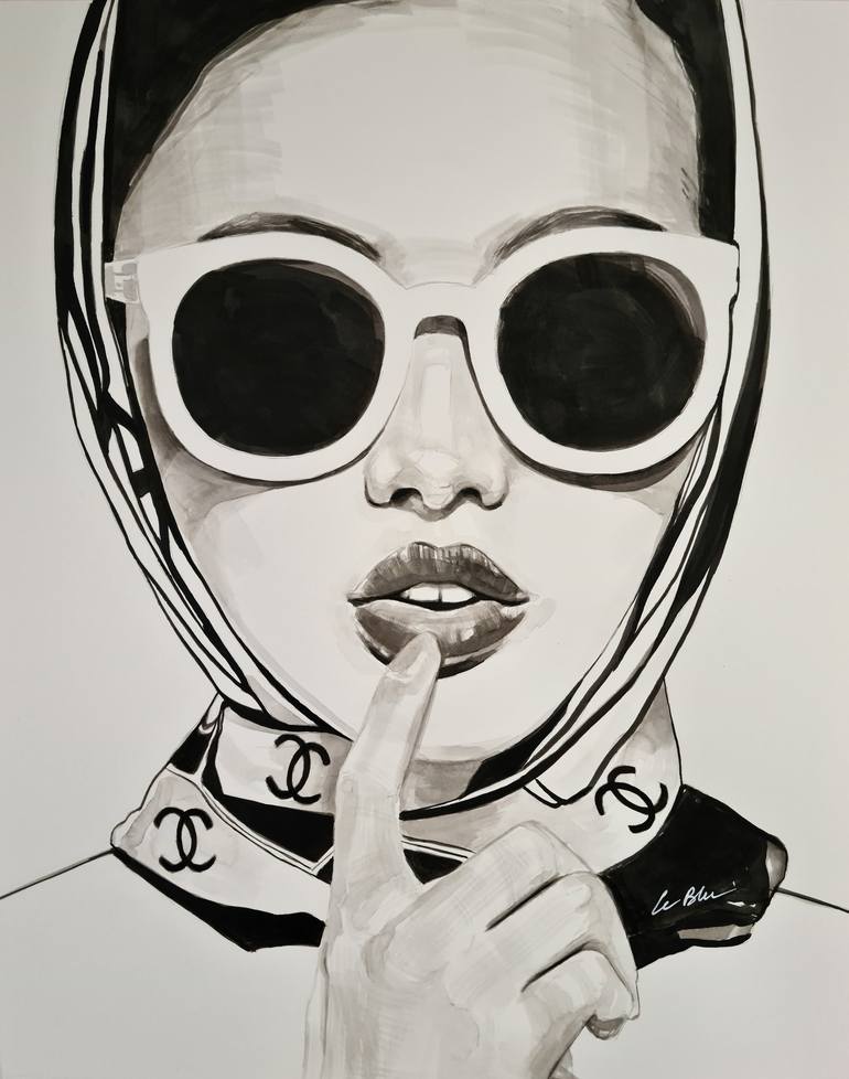 Original Illustration Fashion Drawings by Gilles Leblu