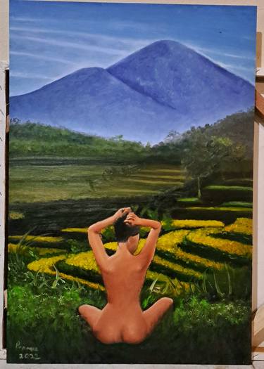 Original Impressionism Health & Beauty Painting by Pramu Kanjutium