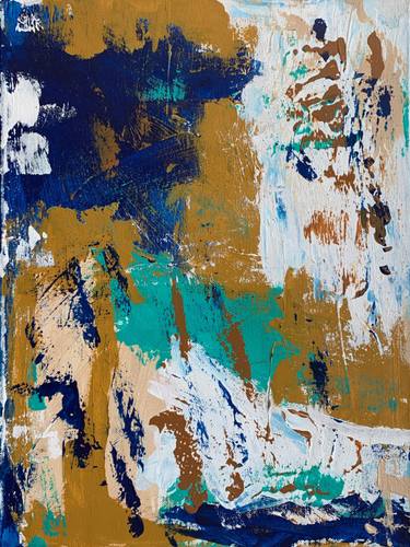Original Abstract Expressionism Abstract Painting by Julia Curtis