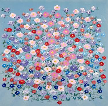 Original Impressionism Floral Painting by Dorothea Sandra