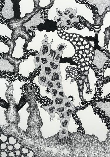 Original Abstract Patterns Drawings by Simina Badea