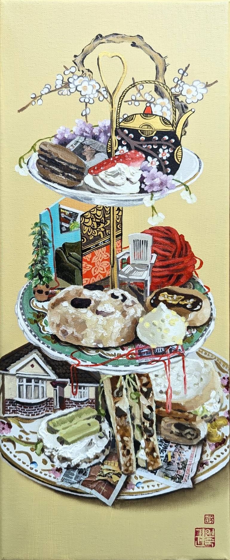 Original Surrealism Still Life Paintings by Insuk Kwon