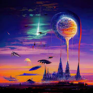 Original Abstract Expressionism Fantasy Digital by Erkan Cerit