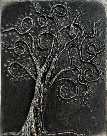 Original Abstract Expressionism Nature Sculpture by Mk Long