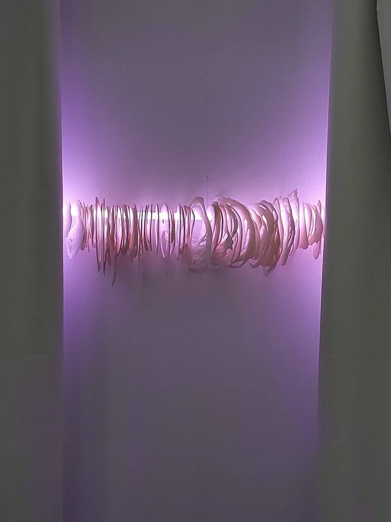 Original Abstract Wall Installation by Astrid De Deyne