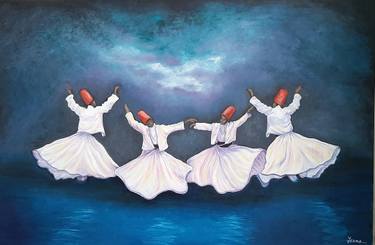 Original Abstract Expressionism Fantasy Paintings by Jeena Niaz