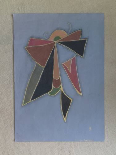Original Art Nouveau Abstract Drawing by Susan Brandt