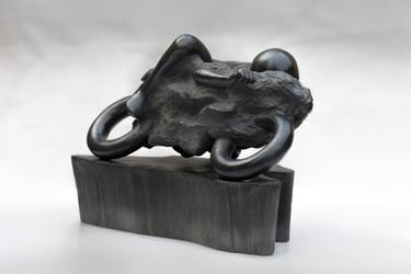 Original Figurative Motorcycle Sculpture by Skála Tomáš