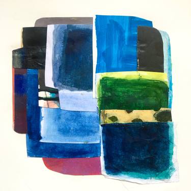 Original Abstract Expressionism Abstract Collage by Bd Harrington