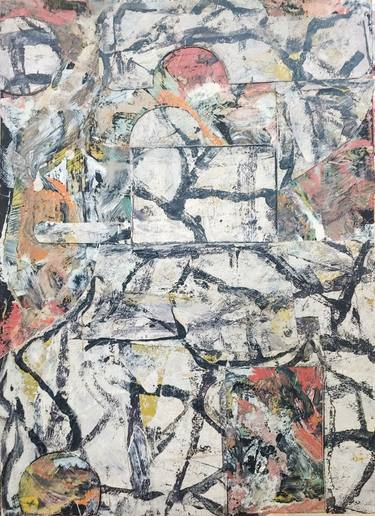Original Abstract Expressionism Abstract Collage by Matthew Dibble