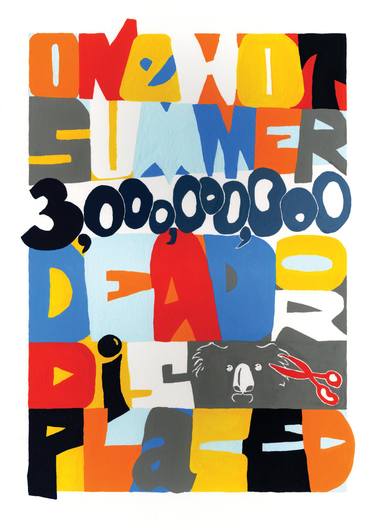 Original Contemporary Typography Digital by Tina Pitsiavas