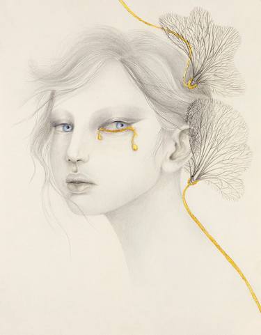 Original Fine Art Nature Drawings by Iskra Sale
