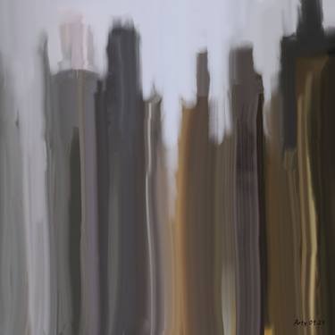 Original Contemporary Abstract Digital by Asen Arty