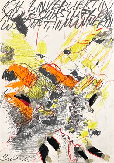 Original Abstract Landscape Mixed Media by Stephan Geisler