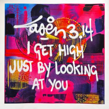 Original Abstract Graffiti Mixed Media by Laser 3.14