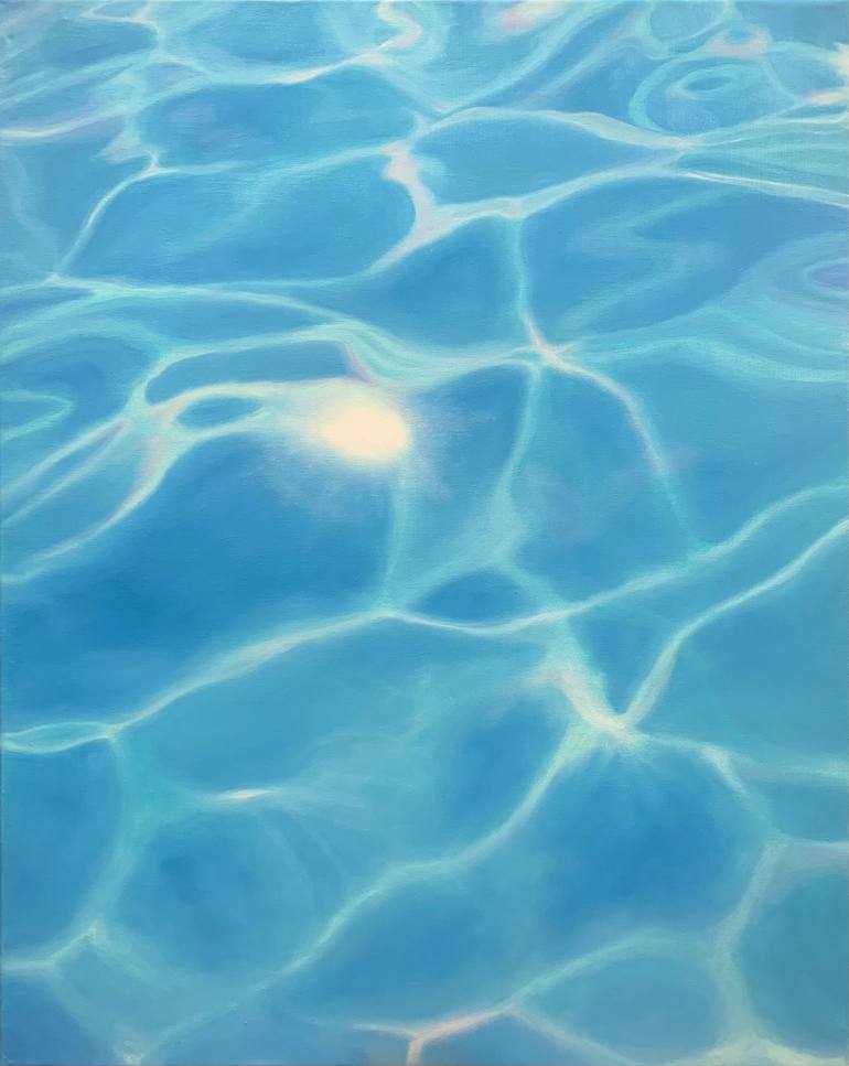 Original Abstract Water Paintings by Alla Kallass