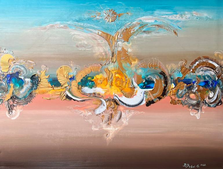Original Abstract Expressionism Abstract Paintings by Divna Pesic
