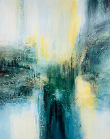 Original Abstract Expressionism Abstract Painting by Maryam Ebrahimi