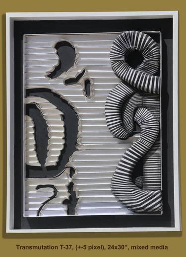 Original Abstract Expressionism Patterns Mixed Media by Jie Chiang Wu
