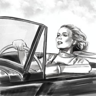 Original Contemporary Car Printmaking by Svetlana Pelin