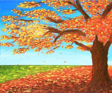Original Art Deco Tree Paintings by Tetiana Teresh