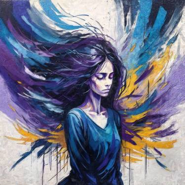 Original Fine Art Portrait Digital by Valentina Мalechkova