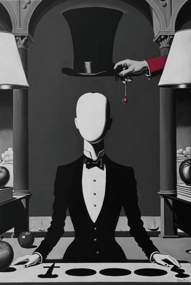 Original Surrealism People Painting by BožIca Rakić