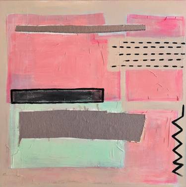 Original Conceptual Abstract Painting by Pauline Schulze
