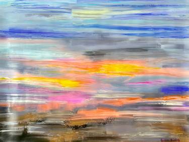 Original Abstract Expressionism Abstract Mixed Media by Enrica Badas