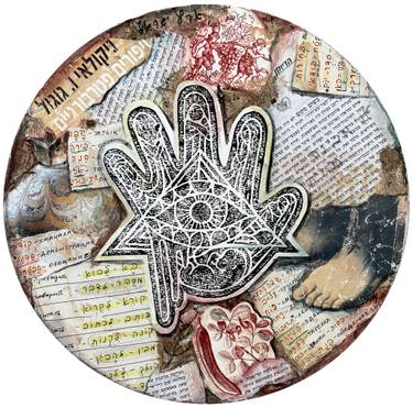 Original Conceptual Rural Life Mixed Media by Leah Larisa Bunshaft Dizlarka