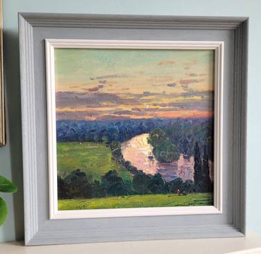 Original Impressionism Cities Painting by Roberto Ponte