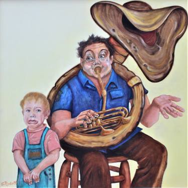 Original Expressionism People Paintings by Charley Foskett