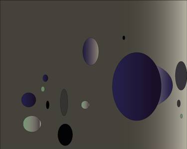 Original Art Nouveau Outer Space Digital by Soukeyna Fall