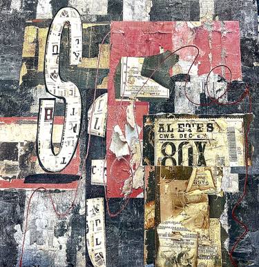Original Abstract Expressionism Abstract Mixed Media by Yvonne Coleman-Burney