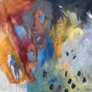Original Abstract Expressionism Abstract Painting by Colleen Rieu