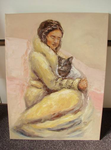 Original Abstract Women Painting by Elena Ivanova