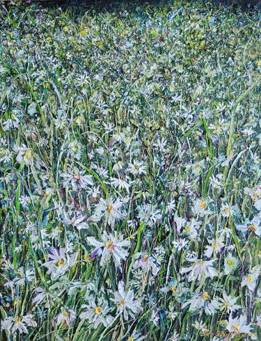 Original Art Deco Floral Paintings by Eun-Hye Seo