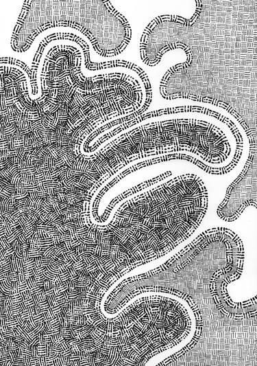 Original Abstract Expressionism Abstract Drawing by Sylvain Mesnard