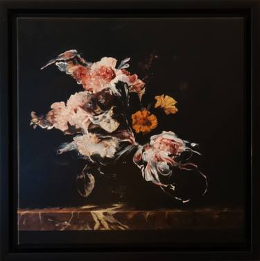 Original Abstract Expressionism Floral Mixed Media by Jacco Hinke